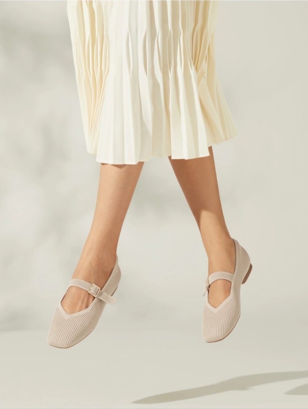 Women's Margot Mary Jane Square-Toe Ballet Flats Size EU 40 / US 9